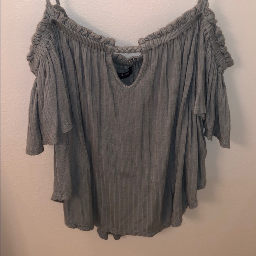 Greenish Blue Cropped Tank Top